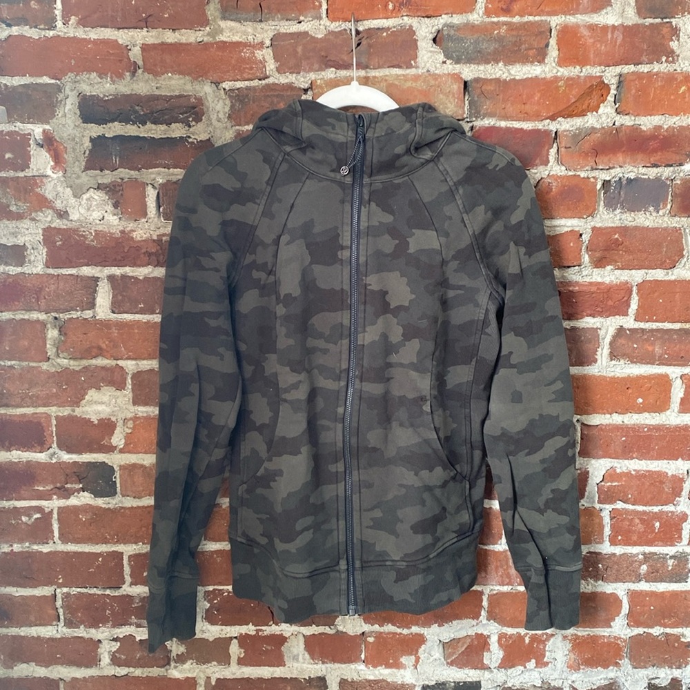 Camo Lululemon Scuba Hooded Zip-Up Jacket